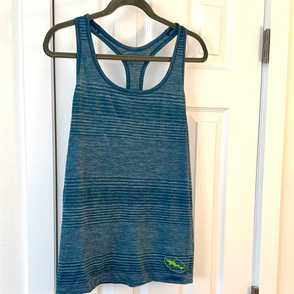 Patagonia Blue Racerback Tank Top